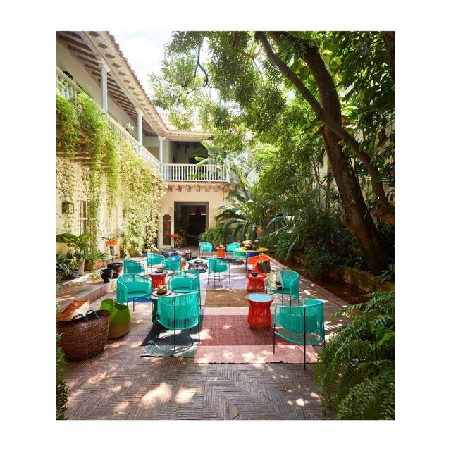 Orange Mint Caribe Dining Chair by Sebastian Herkner, Set of 4 For Sale - Image 16 of 18