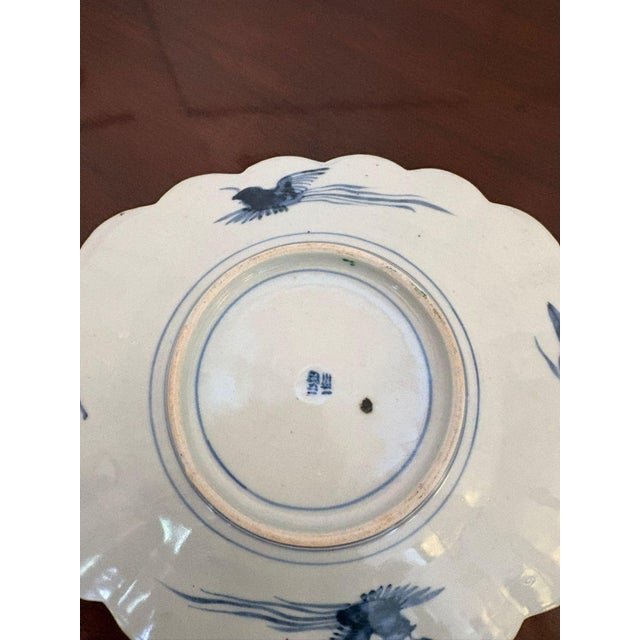 1900 - 1909 Antique Japanese Imari Scalloped Dish, 1900 For Sale - Image 5 of 7