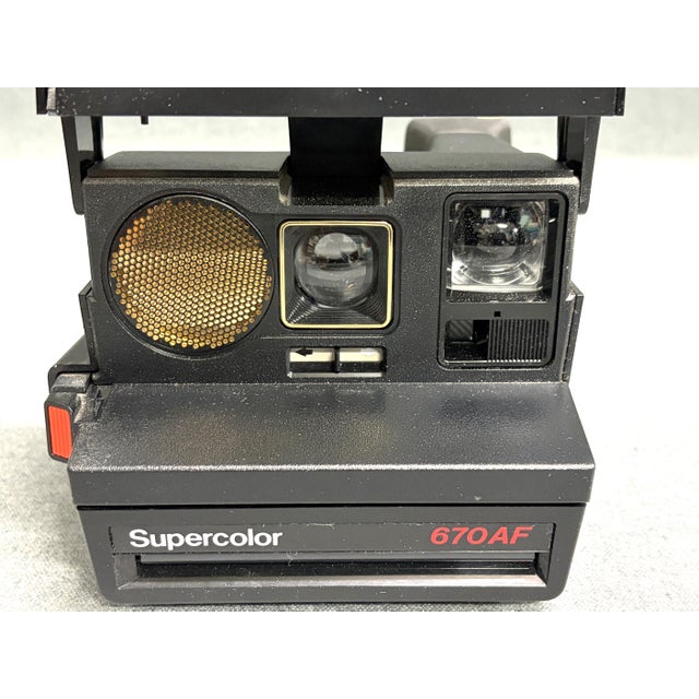 Black Polaroid Supercolor 670 Af Instant Camera For Sale - Image 8 of 8