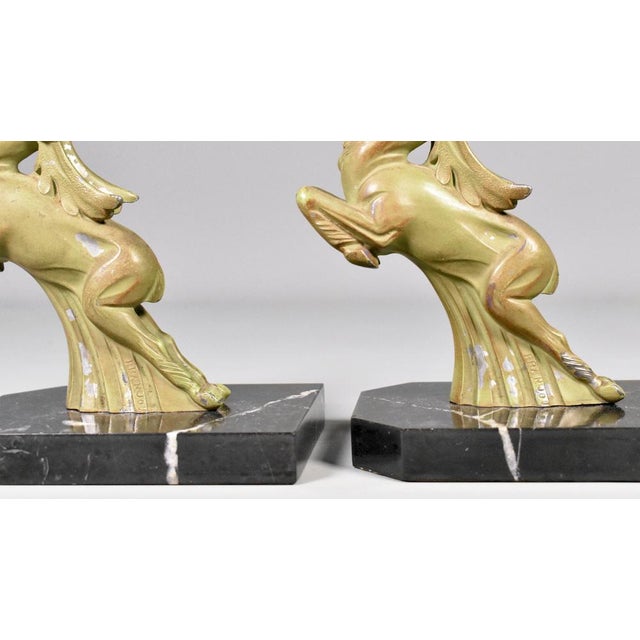 Pair of Art Deco Ibex Bookends, 1930s For Sale - Image 9 of 16