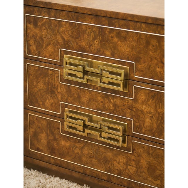 Mastercraft Mid 20th Century Styled After Mastercraft Burl Chest of Drawers For Sale - Image 4 of 8