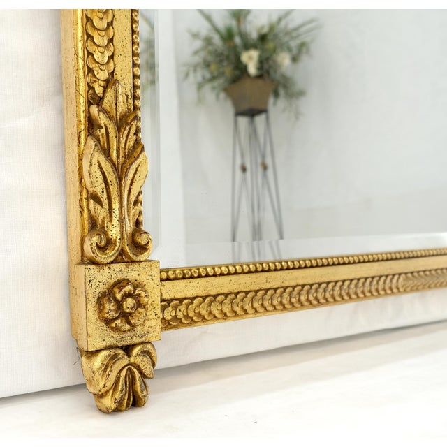 Italian Gilt Gesso Fine Gold Wall Mirror 53x38 Rectangle MINT! For Sale - Image 11 of 15
