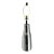 Tall Design-Technics Black, White & Gray Pottery Table Lamp, 1950's For Sale