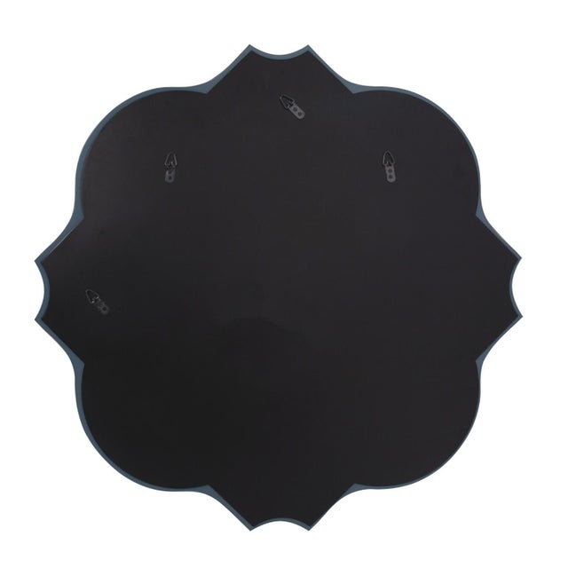 Contemporary Frameless Scalloped Mirror Large For Sale - Image 3 of 8