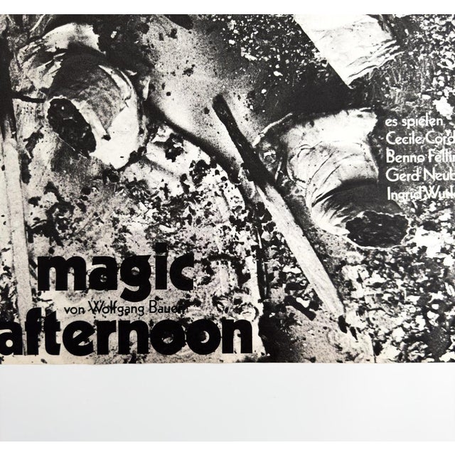 Magic Afternoon Original Theater Poster by Frieder Grindler, 1969 For Sale - Image 9 of 10