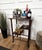 Mid-Century Italian Faux Bamboo Wooden Dry Bar Cabinet Table, 1960s For Sale - Image 4 of 9