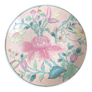 Vintage Chinese Macau Decorative Porcelain Plate For Sale
