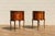 Beautiful pair of French Louis XV-style nightstands / end tables, circa 1940s. Crafted with richly figured wood and...