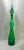 Mid-Century Tall Green Figural Decorative Glass Decanter For Sale In Detroit - Image 6 of 6