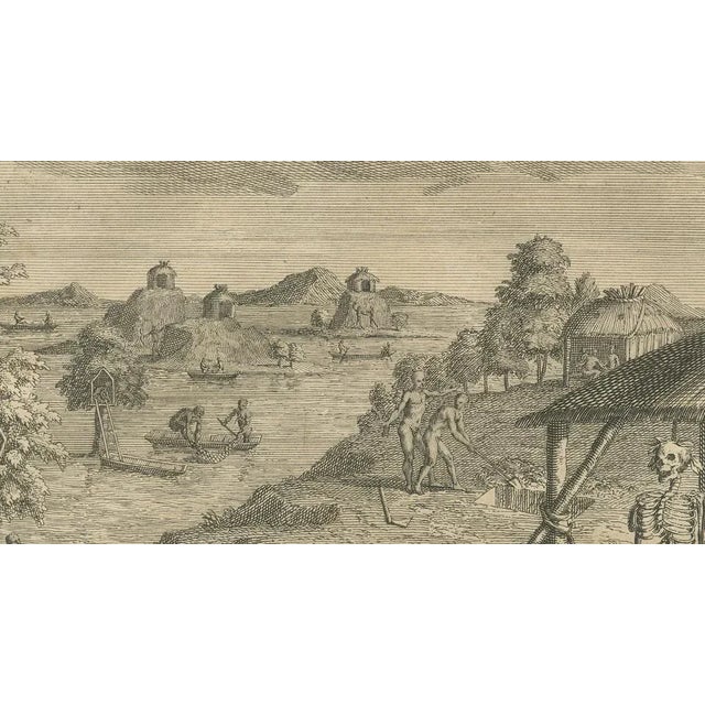 Funeral Ceremonies of the Orinoco and Brazilian Indigenous Peoples, 1734, Paper For Sale - Image 4 of 10