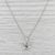 0.39ctw Diamond Cluster Interlocking Circles Pendant Necklace 14k White Gold 16" For Sale - Image 4 of 6