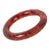 Bakelite Carved Bracelet Bangle in Cloudy Red Tea Amber Color For Sale