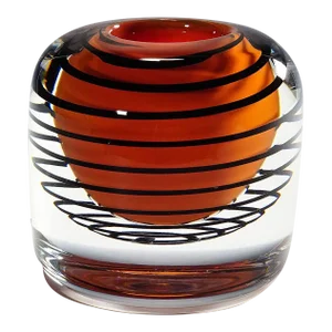 Massive Expo Vase by Olle Alberius for Orrefors, Sweden 1973