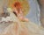 Late 20th Century Impressionist Bohemian Dog, Nude & Parasol Painting For Sale - Image 5 of 5