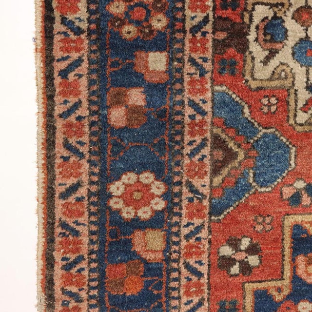 Bakhtiar Cotton & Wool Heavy Knot Rug For Sale - Image 5 of 12
