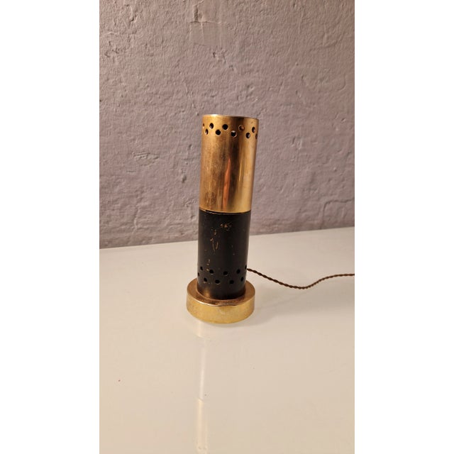 Arredoluce Vintage Table Lamp in Brass and Iron by Angelo Lelli for Arredoluce, 1950s For Sale - Image 4 of 10