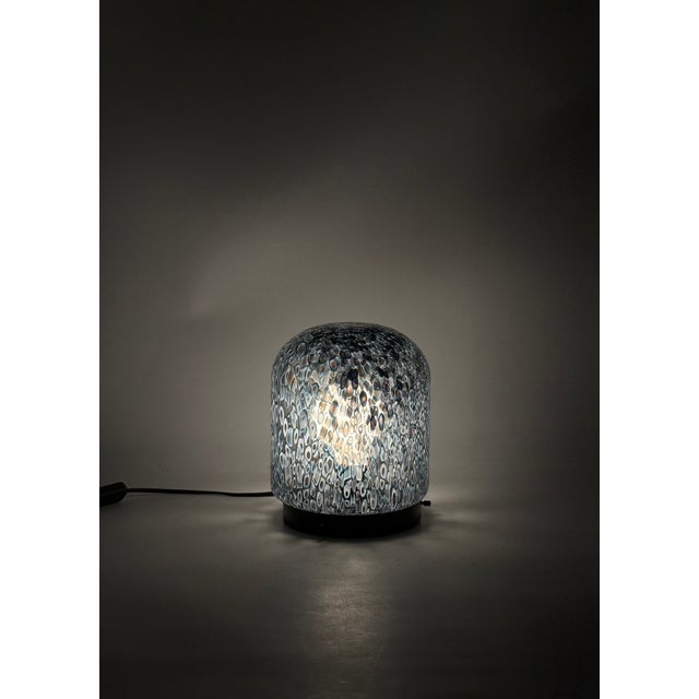 1970s Gae Aulenti, 'Neverrino' Murrine-Blown Glass Table Lamp , Vetreria Vistosi Italy For Sale - Image 14 of 14