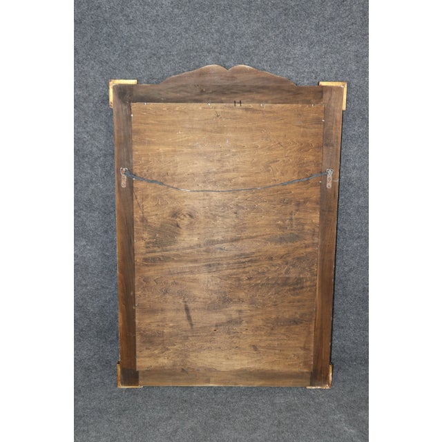 Wood Superbly Carved Don Ruseau of New York French Walnut Mirror Louis XVI For Sale - Image 7 of 9