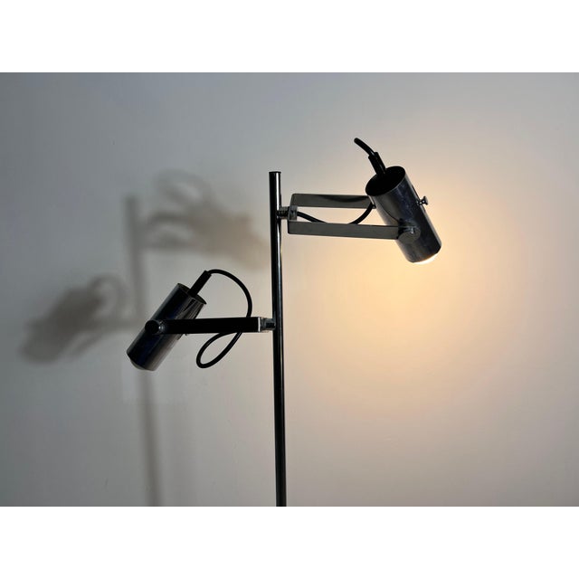 Mid-Century Modern Midcentury Chrome Floor Lamp, Germany, 1970s For Sale - Image 3 of 12