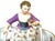 Ceramic Meissen Rococo Figural Sweetmeat Dish Seated Maiden with Twin Floral Baskets For Sale - Image 7 of 13