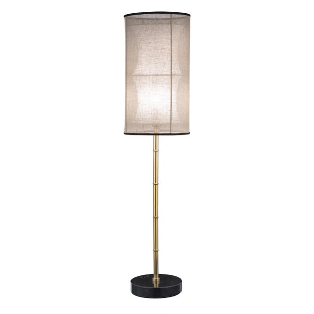 Not Yet Made - Made To Order Eclectic Bamboo Stalk Table Lamp from Brass Brothers For Sale - Image 5 of 5