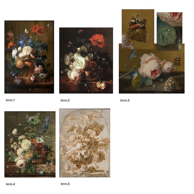 Cerchia Di Jan Van Huysum, Still Life Flowers, 1750, Oil on Canvas For Sale - Image 15 of 16