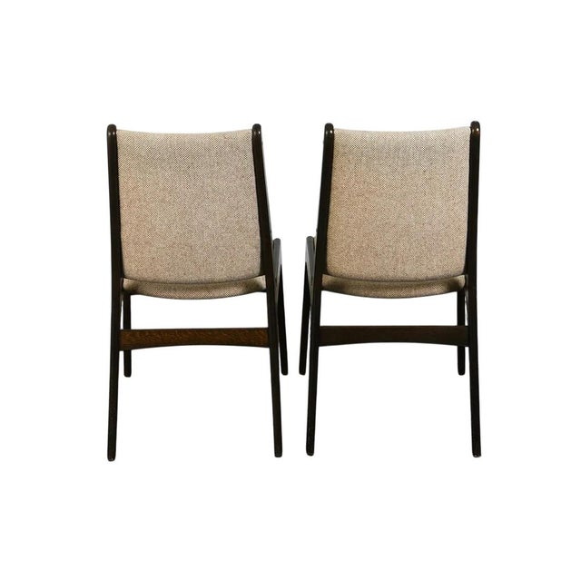 1970s Set 4 Danish Mid Century Modern Dining Chairs For Sale - Image 4 of 11