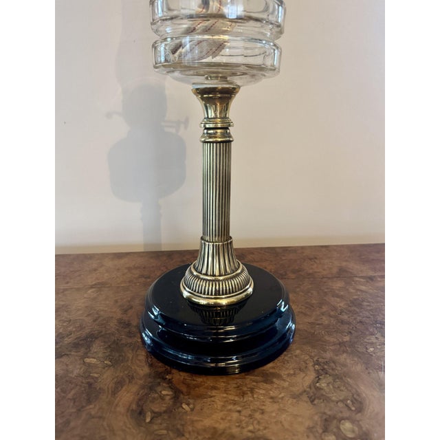 Mid 19th Century Antique Victorian Oil Lamp, 1860 For Sale - Image 5 of 7