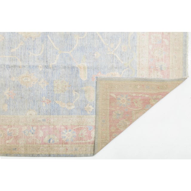 Elevate your space with this sophisticated Modern Oushak Style wool rug, inspired by timeless Anatolian designs. Its...