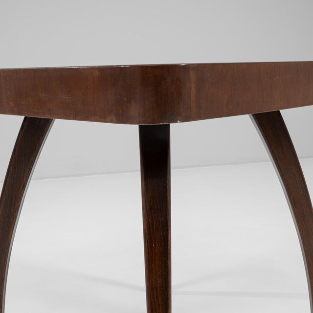 1960s Czech Walnut Spider Table By J. Halabala For Sale - Image 13 of 18