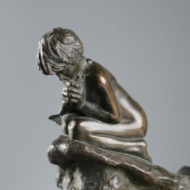 Vincenzo Gemito, Fisherman Sculpture, Bronze For Sale - Image 3 of 8
