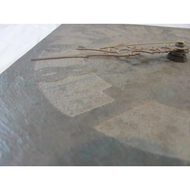 Rustic Harpswell House Slate Clock For Sale - Image 3 of 11