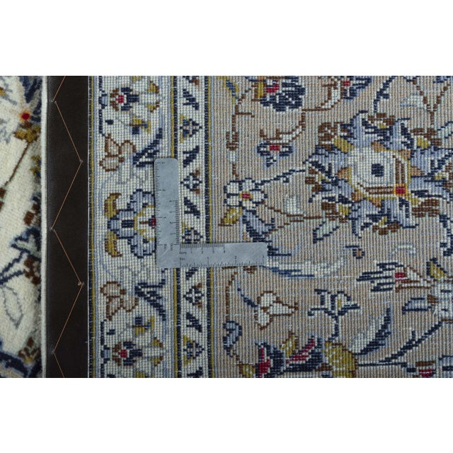 Kashan Cork Oriental Rug in Beige For Sale - Image 12 of 13