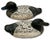 Nice Original Pair of Antique American Primitive Hand Carved & Painted Wood Duck Hunters Working Decoys Circa 1920s For Sale - Image 12 of 18