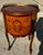 Brown 1940’s Louis XV Marquetry Drum Style Nightstand For Sale - Image 8 of 11