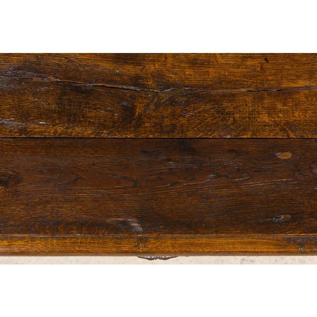 Early 19th Century Early 19th Century French Provincial Oak Farmhouse Table For Sale - Image 5 of 18