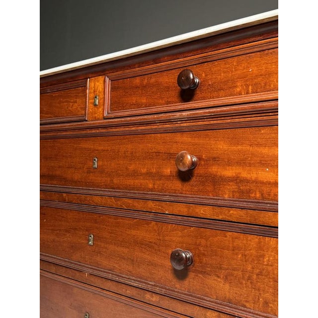 Wood 19th Century Mahogany Chest of Drawers For Sale - Image 7 of 18