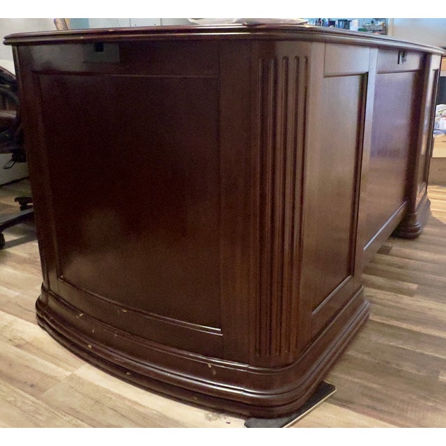 Hooker Furniture Executive Office Suite – 3 Pieces – Dark Cherry For Sale - Image 14 of 18