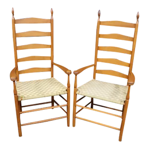 Vintage Maple Shaker Style Armchairs - a Pair