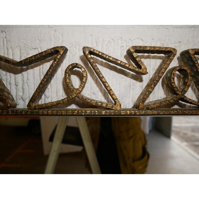 Italian Modernist Metal Mirror by Pier Luigi Colli, 1940s For Sale - Image 8 of 18