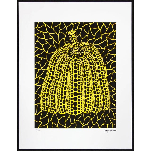 Yayoi Kusama "Pumpkin" Limited Edition Lithograph (After). Limited Edition Lithograph of 500 - Numbers signed in Pencil....