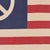 American 100% Cotton Flag, Vintage Style Faded American Peace Sign, Double Sided Print For Sale - Image 3 of 6