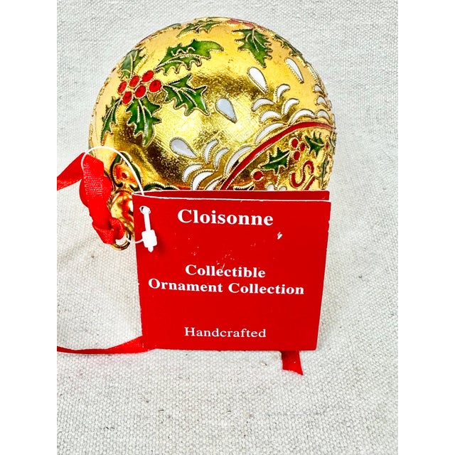 Vintage Cloisonné Ornament For Sale - Image 4 of 9