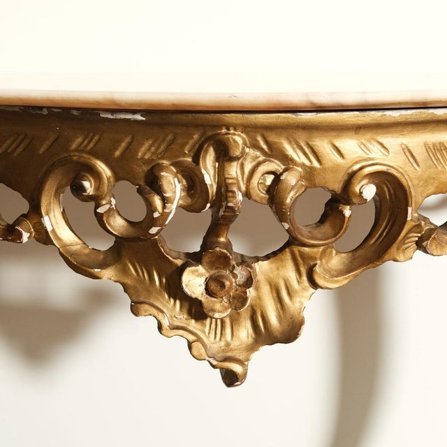 Baroque Style Console and Mirror Set, 1940s, Set of 2 For Sale - Image 18 of 18