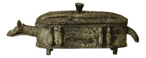 Benin Bronze Oba Box