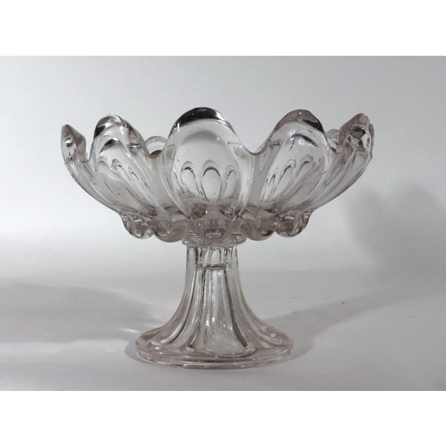 American Pressed Flint Glass Compote, Attributed to Boston & Sandwich Circa 1850–1870 This is one of those pieces of early...