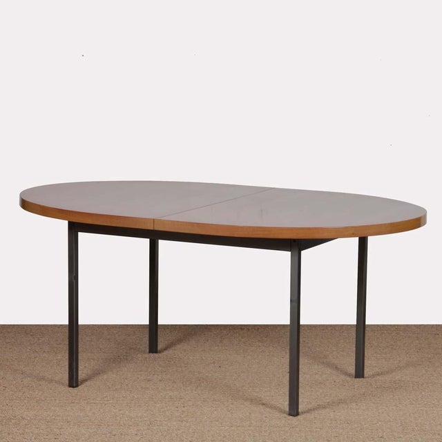 Wood Extendable Dining Table by Georges Frydman for EFA, 1960s For Sale - Image 7 of 7