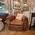 Pair of 1930's French Art Deco, Cognac Leather Chairs With Nail Head Decoration For Sale - Image 4 of 18