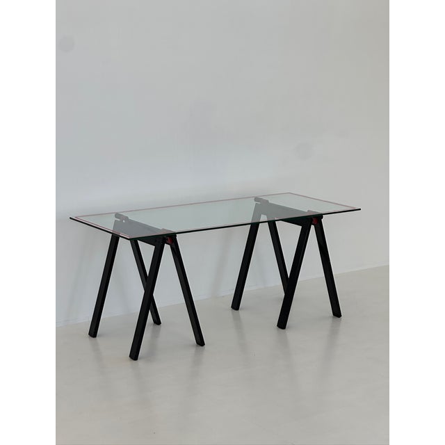 Gaetano Desk Table by Gae Aulenti for Zanotta, Italy, 1980s, in Flawless conditions. Designed 1980 to 1989 This piece has...