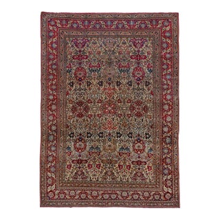 Jewel Tone Antique Isfahan Rug no. 10465 For Sale